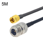 Cabo Adaptador Coaxial SMA Macho para N Fêmea RG58, SMA Macho para N Fêmea 0,5m, SMA Macho para N Fêmea 1m, SMA Macho para N Fêmea 1,5m, SMA Macho para N Fêmea 3m, SMA Macho para N Fêmea 5m, SMA Macho para N Fêmea 10m