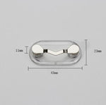 Suporte Magnético para Óculos Broche Magnético Placa de Número Clipe para Óculos de Auscultador, Preto, Prateado, Diamante Branco, Diamante Colorido