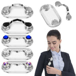 Suporte Magnético para Óculos Broche Magnético Placa de Número Clipe para Óculos de Auscultador, Preto, Prateado, Diamante Branco, Diamante Colorido