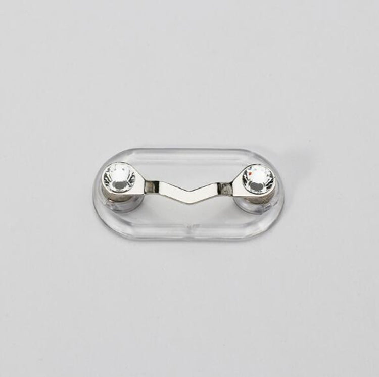 Suporte Magnético para Óculos Broche Magnético Placa de Número Clipe para Óculos de Auscultador, Preto, Prateado, Diamante Branco, Diamante Colorido