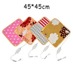Tapete Aquecedor para Cama com Animais Almofada de Aquecimento Tapete de Aquecimento para Inverno Tapete de Pelúcia Manta Elétrica Almofada de Aquecimento para Assento, 45x45cm 220V Plug CN