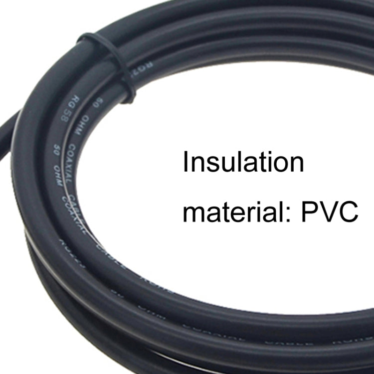 BNC Female To BNC Male RG58 Coaxial Adapter Cable, BNC Female To BNC Male 0.5m, BNC Female To BNC Male 1m, BNC Female To BNC Male 1.5m, BNC Female To BNC Male 3m, BNC Female To BNC Male 5m, BNC Female To BNC Male 10m