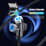 CC56 Tampa Anti-Pó Rotativa com Fio Magnético, Comprimento do Cabo: 2m, Cabeça Android 2m, Micro USB 2m, Cabeça Tipo-C 2m, Cabeça 8Pin 2m, Cabo 2m + Três Cabeças, 2m + 8Pin + Tipo-C/USB-C + Micro USB, Cabo 2m