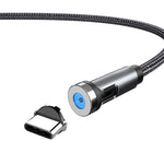 CC56 Tampa Anti-Pó Rotativa com Fio Magnético, Comprimento do Cabo: 2m, Cabeça Android 2m, Micro USB 2m, Cabeça Tipo-C 2m, Cabeça 8Pin 2m, Cabo 2m + Três Cabeças, 2m + 8Pin + Tipo-C/USB-C + Micro USB, Cabo 2m