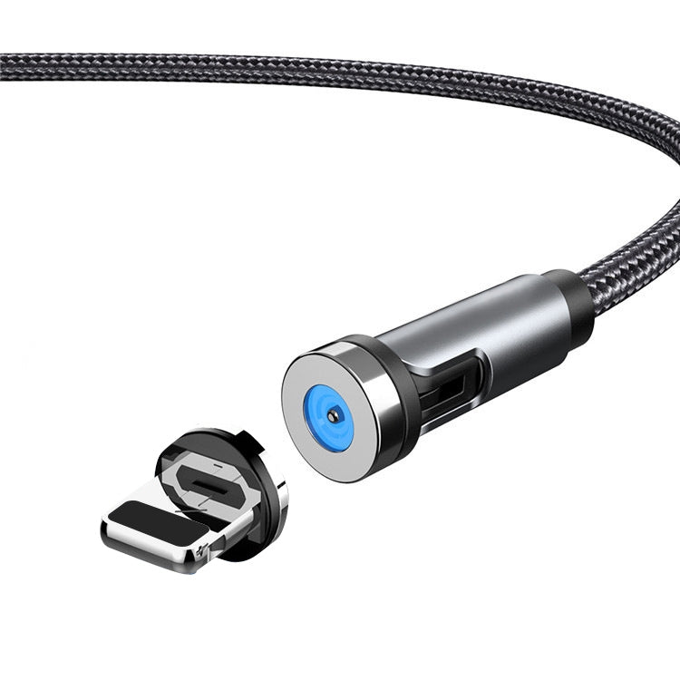CC56 Tampa Anti-Pó Rotativa com Fio Magnético, Comprimento do Cabo: 2m, Cabeça Android 2m, Micro USB 2m, Cabeça Tipo-C 2m, Cabeça 8Pin 2m, Cabo 2m + Três Cabeças, 2m + 8Pin + Tipo-C/USB-C + Micro USB, Cabo 2m