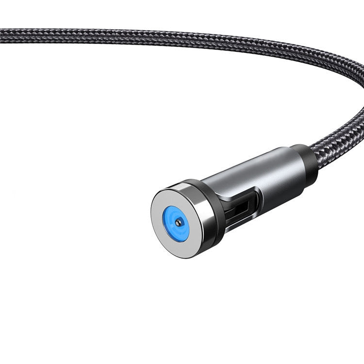 CC56 Tampa Anti-Pó Rotativa com Fio Magnético, Comprimento do Cabo: 2m, Cabeça Android 2m, Micro USB 2m, Cabeça Tipo-C 2m, Cabeça 8Pin 2m, Cabo 2m + Três Cabeças, 2m + 8Pin + Tipo-C/USB-C + Micro USB, Cabo 2m