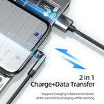 CC57 Cabo de Dados Magnético Rotativo 540 Graus para Carregamento Rápido, 1m + 8 Pin + Tipo-C/USB-C + Micro USB + Vermelho, 1m + Tipo-C/USB-C + Micro USB + Preto, 2m + Tipo-C/USB-C + Micro USB + Vermelho, 2m + Tipo-C/USB-C + Micro USB + Preto