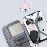 Chaleira elétrica portátil dobrável de silicone inteligente com temperatura constante para viagem e campismo, Plugue US, Plugue EU