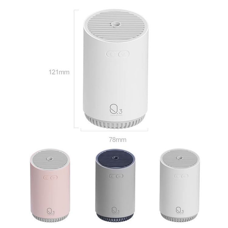 Humidificador Sem Fios Q3 Mini USB Recarga Purificador de Ar Portátil