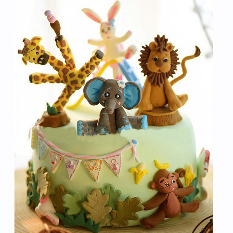 2 Peças de Moldes de Silicone 3D em Forma de Animais para Fondant, Bolos e Biscoitos, Forma 3D de Animal (Leão)