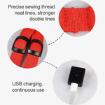 Trela com Arnês para Animais de Estimação com Luz LED Dupla Face, Tira Peitoral em Nylon para Gato e Cão, S, M