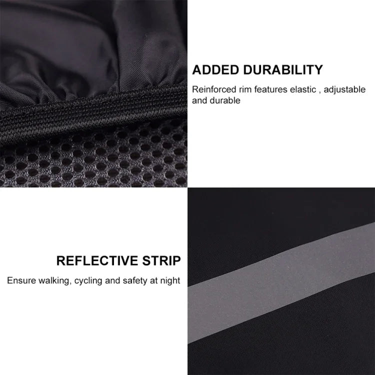 Capa de Chuva para Mochila Refletora, Impermeável e à Prova de Poeira, Portátil e Ultraligeira para Bolsa de Ombro, XS, S, M, L, XL