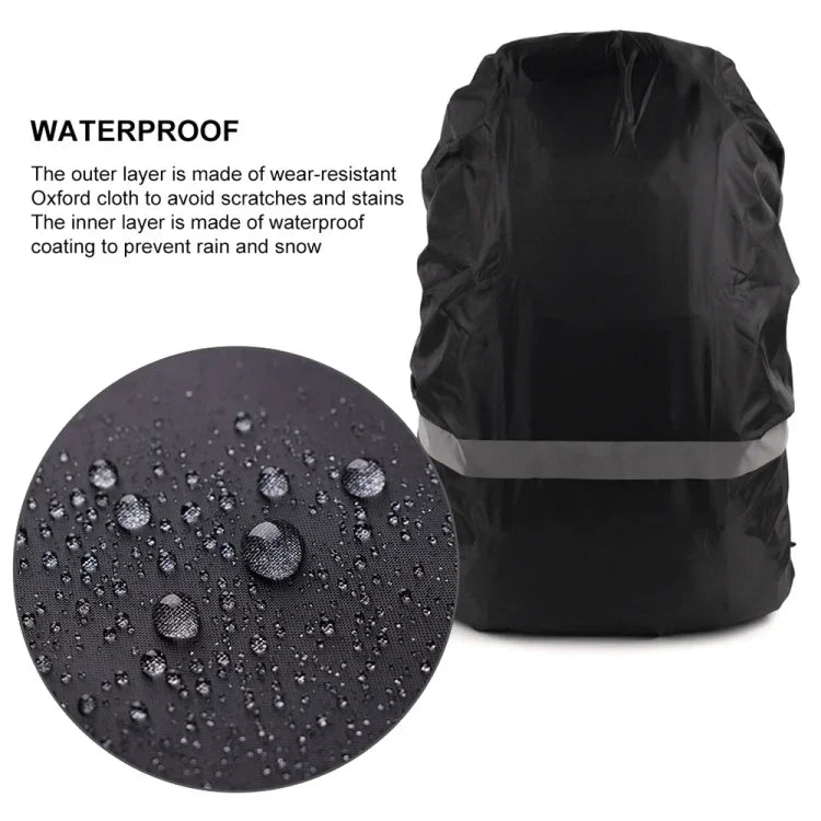 Capa de Chuva para Mochila Refletora, Impermeável e à Prova de Poeira, Portátil e Ultraligeira para Bolsa de Ombro, XS, S, M, L, XL