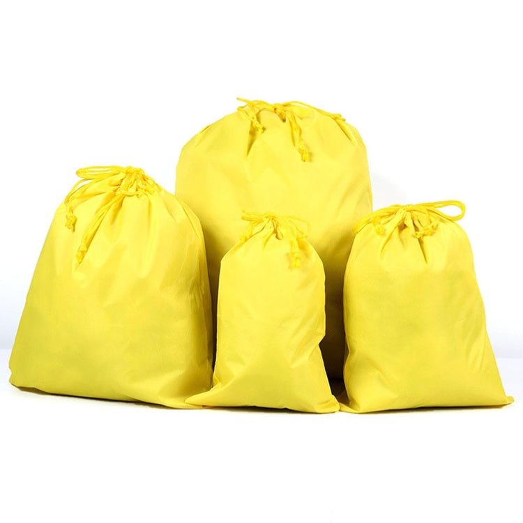 Saco de Armazenamento de Viagem Impermeável em Nylon Portátil 4 em 1, Saco de Armazenamento com Cordão para Roupa, Bolsos, 20cmx30cm, 27cmx34cm, 34cmx39cm, 46cmx57cm