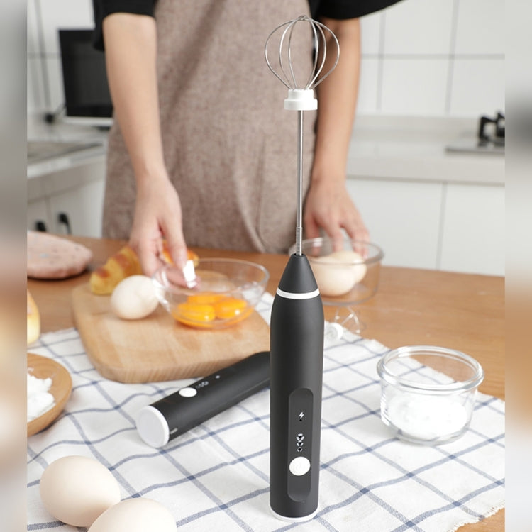 Batedor de Ovos Elétrico de Mão para Cozinha Misturador de Leite e Café em Aço Inoxidável Mini Misturador com Cabo, Misturador com Cabo