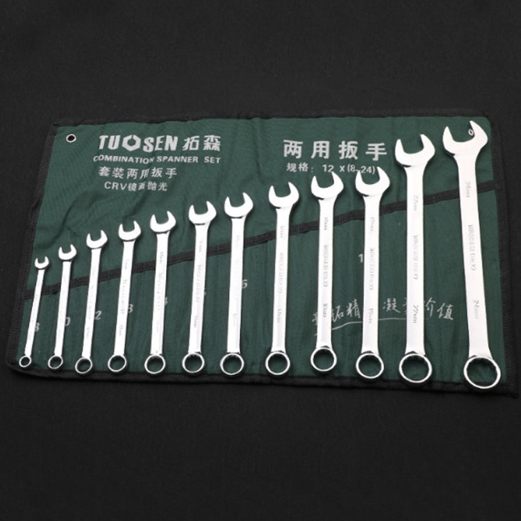 TUOSEN Conjunto de Chaves de Uso Duplo Manual para Ferramentas, 10 em 1, 12 em 1, 14 em 1, 15 em 1