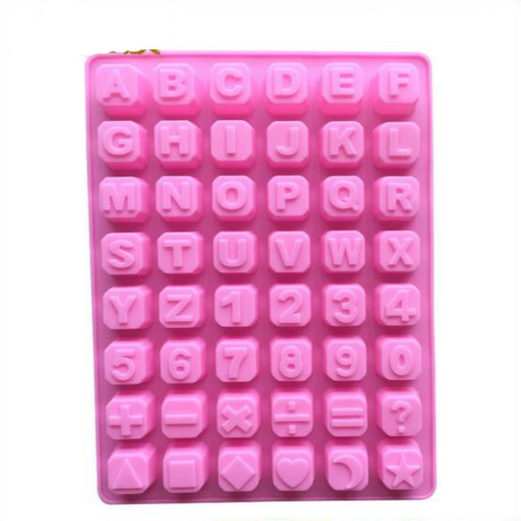 Molde de Silicone para Chocolate Alfabeto Inglês Forma de Estrelas DIY Gelo Molde de Sabão Artesanal, Alfabeto Inglês Forma de Estrelas