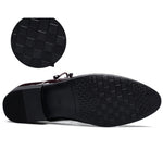 Sapatos de Couro Casuais Brilhantes para Homem, Ponta Apontada, Tamanhos 38 a 48