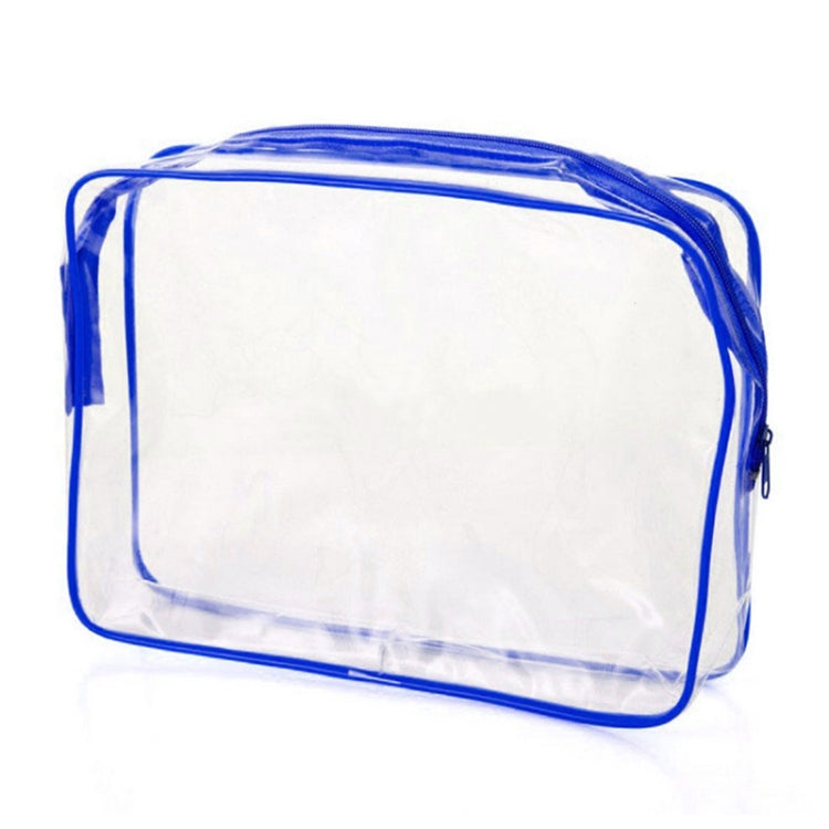 Bolsas PVC Transparentes à Prova de Água com Fecho para Viagem Portátil, Armazenamento de Maquilhagem, S, M, L, Conjunto de 3 Peças