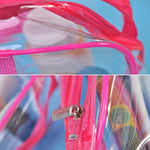Bolsas PVC Transparentes à Prova de Água com Fecho para Viagem Portátil, Armazenamento de Maquilhagem, S, M, L, Conjunto de 3 Peças