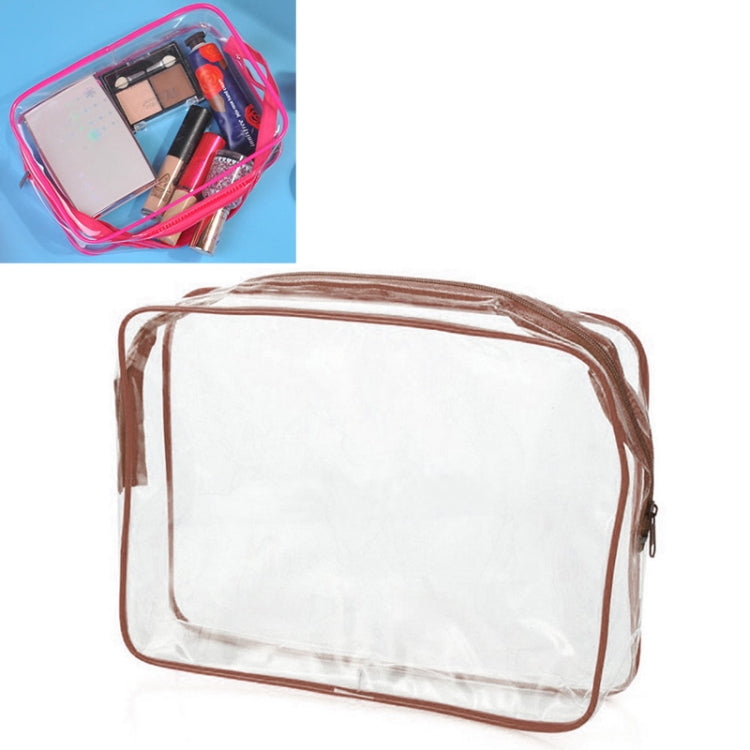 Bolsas PVC Transparentes à Prova de Água com Fecho para Viagem Portátil, Armazenamento de Maquilhagem, S, M, L, Conjunto de 3 Peças