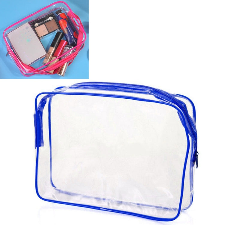 Bolsas PVC Transparentes à Prova de Água com Fecho para Viagem Portátil, Armazenamento de Maquilhagem, S, M, L, Conjunto de 3 Peças