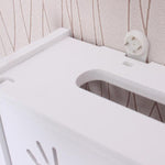 Caixa de Router Wifi Prateleira de Parede em PVC Suporte Suspenso Caixa de Armazenamento, 41x23x8.5cm
