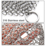 Escova de Limpeza para Panelas Quadrada em Ferro Fundido de Aço Inoxidável Esfregão para Utensílios Domésticos de Cozinha, 4×4 polegadas, 5×5 polegadas, 6×6 polegadas, 7×7 polegadas, 8×8 polegadas, 8×6 polegadas