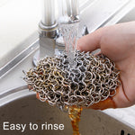 Escova de Limpeza para Panelas Quadrada em Ferro Fundido de Aço Inoxidável Esfregão para Utensílios Domésticos de Cozinha, 4×4 polegadas, 5×5 polegadas, 6×6 polegadas, 7×7 polegadas, 8×8 polegadas, 8×6 polegadas