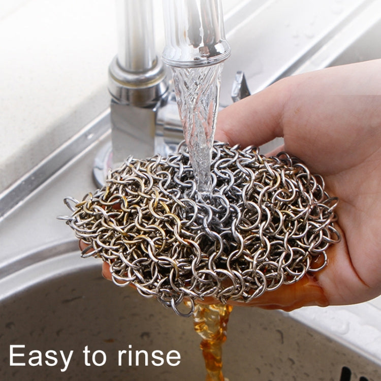 Escova de Limpeza para Panelas Quadrada em Ferro Fundido de Aço Inoxidável Esfregão para Utensílios Domésticos de Cozinha, 4×4 polegadas, 5×5 polegadas, 6×6 polegadas, 7×7 polegadas, 8×8 polegadas, 8×6 polegadas
