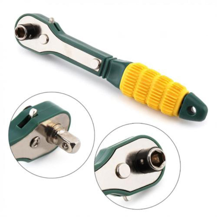 Chave de Catraca Mini Rápida Amarelo Verde, Chave de Catraca Mini