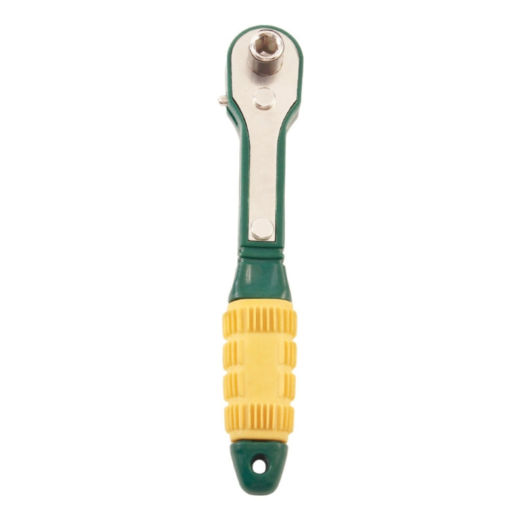 Chave de Catraca Mini Rápida Amarelo Verde, Chave de Catraca Mini