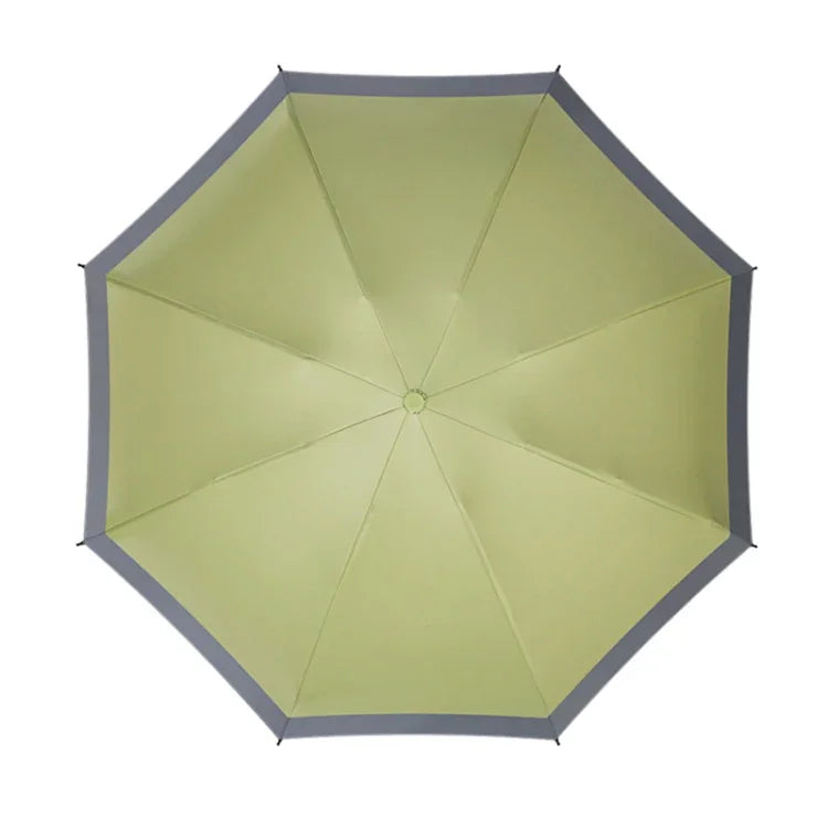 LY-0621 Guarda-Chuva Dobrável de Cinco Dobras com Oito Varetas, Cola Preta Simples, Protetor Solar, Oito Varetas Cúrcuma, Oito Varetas Rosa de Verão, Oito Varetas Azul Neblina, Oito Varetas Verde Matcha, Oito Varetas Azul Marinho, Oito Varetas Verde Tinta