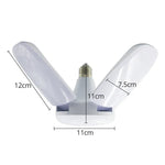 Lâmpada Doméstica Dobrável 60W 5 Pétalas 235 LEDs SMD 2835, AC 120-265V, E27 Branco Frio, B22 Branco Frio