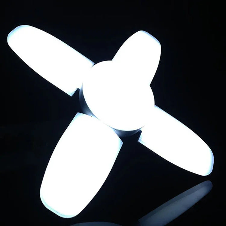 Lâmpada Doméstica Dobrável 60W 5 Pétalas 235 LEDs SMD 2835, AC 120-265V, E27 Branco Frio, B22 Branco Frio