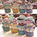 Vaso de Cerâmica para Plantas Suculentas, Vaso para Dedos, Vaso Fox para Flores, Cor Enviada Aleatoriamente (Sem Plantas), Vaso Fox para Flores