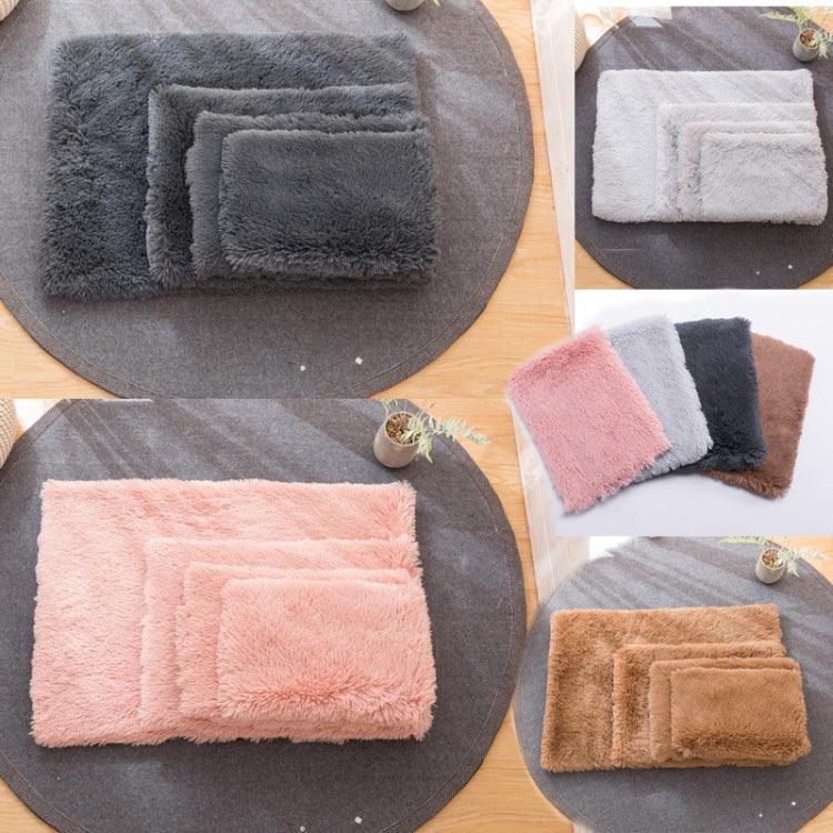 Almofada Universal Quadrada de Pelúcia Quente para Outono e Inverno para Gato e Cão, S, XL, L