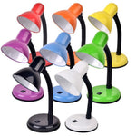 Lâmpada de Secretária Vintage de Ferro com LED, Interruptor de Botão, Luz de Leitura com Proteção Ocular