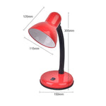 Lâmpada de Secretária Vintage de Ferro com LED, Interruptor de Botão, Luz de Leitura com Proteção Ocular