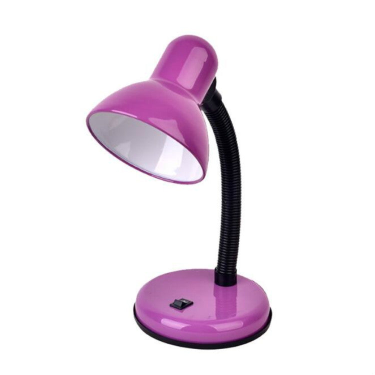 Lâmpada de Secretária Vintage de Ferro com LED, Interruptor de Botão, Luz de Leitura com Proteção Ocular