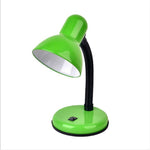 Lâmpada de Secretária Vintage de Ferro com LED, Interruptor de Botão, Luz de Leitura com Proteção Ocular