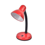 Lâmpada de Secretária Vintage de Ferro com LED, Interruptor de Botão, Luz de Leitura com Proteção Ocular