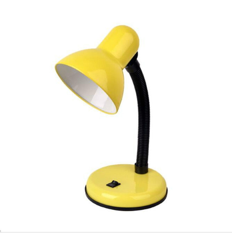 Lâmpada de Secretária Vintage de Ferro com LED, Interruptor de Botão, Luz de Leitura com Proteção Ocular
