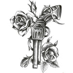 2 PCS Autocolantes de Tatuagem Descartáveis para Braço Fashion