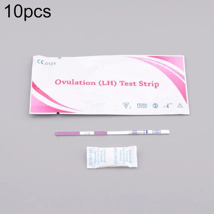 10 PCS Tiras de Teste de Ovulação para Gravidez Precoce, Tiras de Teste de Ovulação