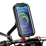 Suporte Impermeável para Telemóvel com Ecrã Tátil para Espelho Retrovisor de Bicicleta e Motociclo Kewig, Instalação de Espelho Retrovisor Pequeno e Grande