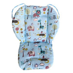 Almofada de Algodão para Carrinho de Bebé Universal Almofada Antichoque Grossa e Quente para Cadeira de Refeição de Bebé no Outono e Inverno, Animal Azul, Urso Azul, Urso Rosa, Ovelha Cinzenta