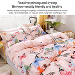 Conjunto de Roupa de Cama com Impressão 4pcs / Set Lençol Fronhas Capa, Para Cama de 2,2m