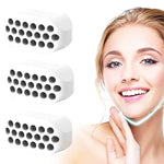 3 UN Bola Masseter de 4ª Geração, Treinador Mandibular, Treinador de Músculos Faciais, Dispositivo de Elevação Facial em Silicone, 4ª Geração (Branco), 4ª Geração (Preto), 4ª Geração (Cinza)