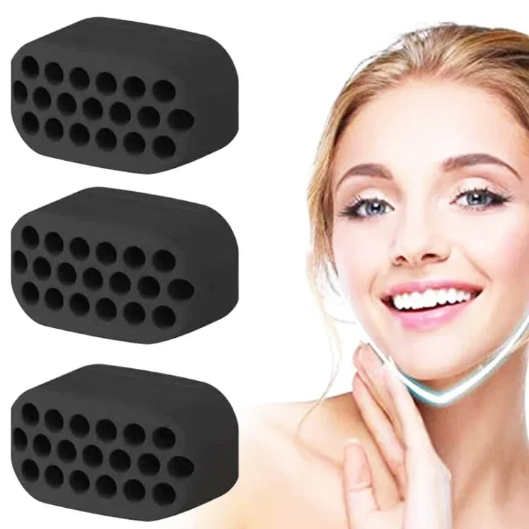 3 UN Bola Masseter de 4ª Geração, Treinador Mandibular, Treinador de Músculos Faciais, Dispositivo de Elevação Facial em Silicone, 4ª Geração (Branco), 4ª Geração (Preto), 4ª Geração (Cinza)